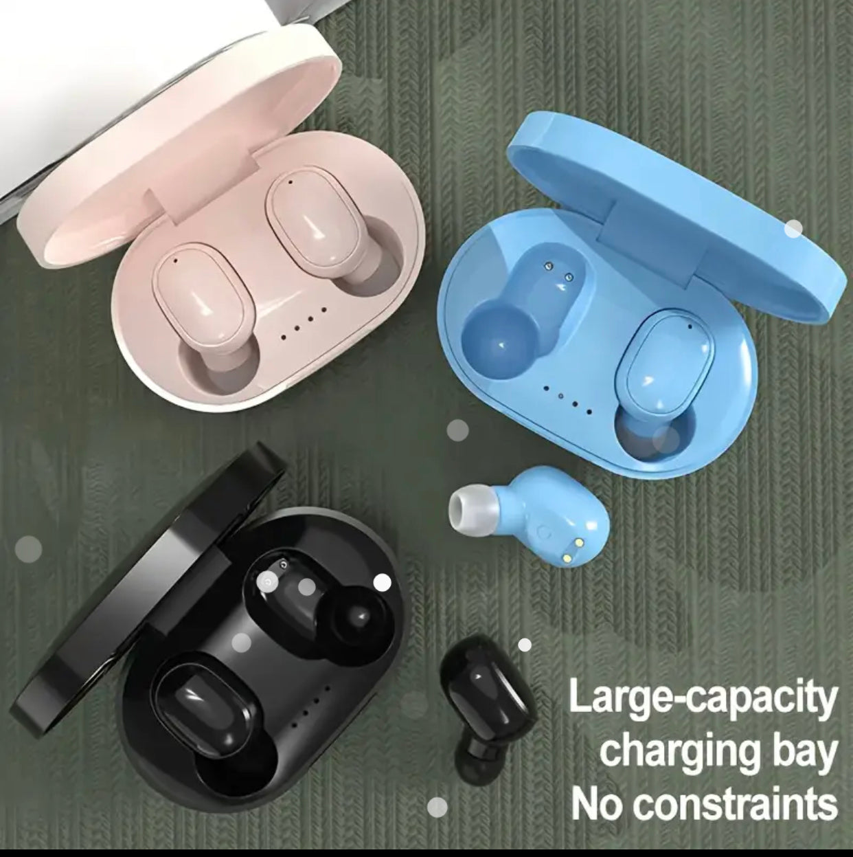 E7s TWS Wireless Earbuds – Deep Bass | Button Control | LED Power Display